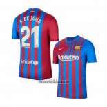 Camiseta Barcelona Jugador F.De Jong Primera 2021 2022