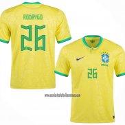 Camiseta Brasil Jugador Rodrygo Primera 2022