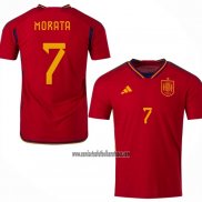 Camiseta Espana Jugador Morata Primera 2022