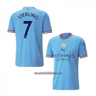 Camiseta Manchester City Jugador Sterling Primera 2022 2023