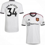 Camiseta Manchester United Jugador Van De Beek Segunda 2022 2023