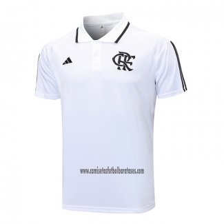 Camiseta Polo del Flamengo 2023 2024 Blanco