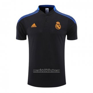 Camiseta Polo del Real Madrid 2022 2023 Negro y Azul