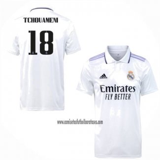 Camiseta Real Madrid Jugador Tchouameni Primera 2022-2023