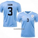 Camiseta Uruguay Jugador D.Godin Primera 2022