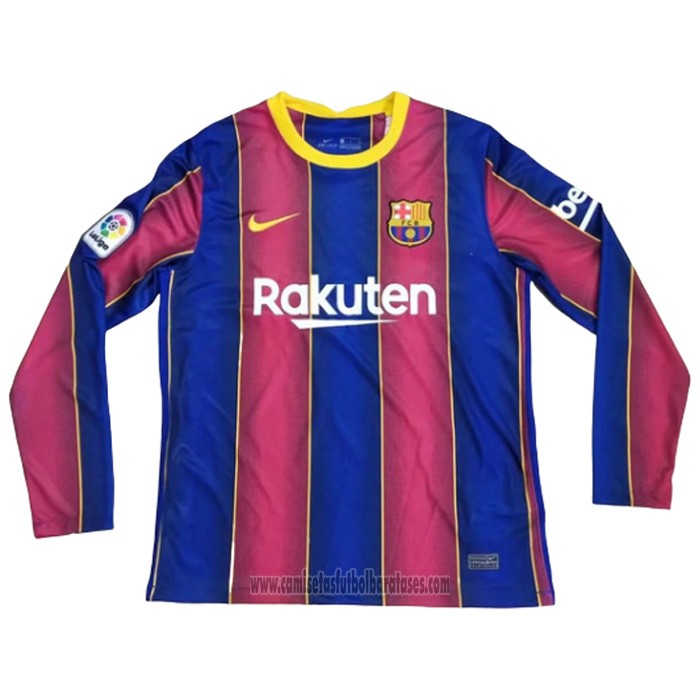 Camiseta Barcelona Primera Manga Larga 2020 2021 baratas